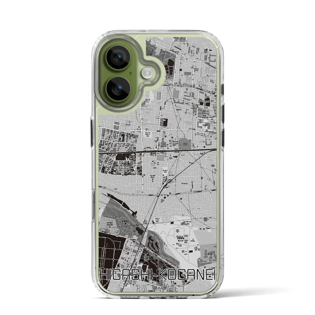 【東小金井(東京都)】地図柄iPhoneケース(MagSafeタイプ)