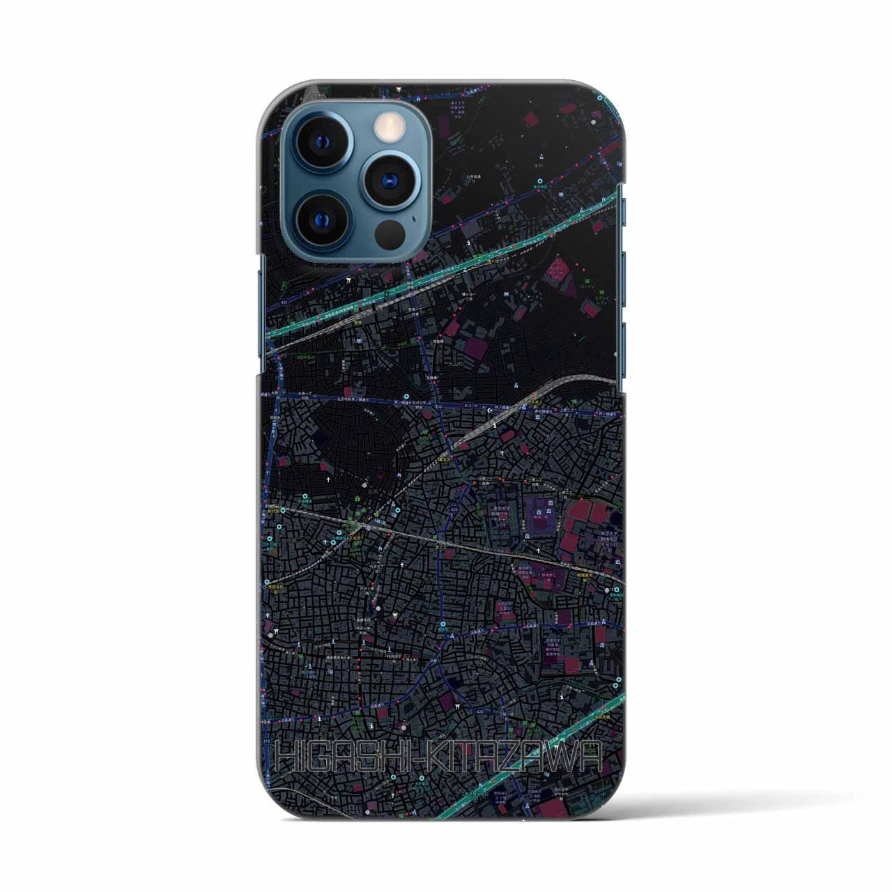 【東北沢(東京都)】地図柄iPhoneケース(バックカバータイプ)