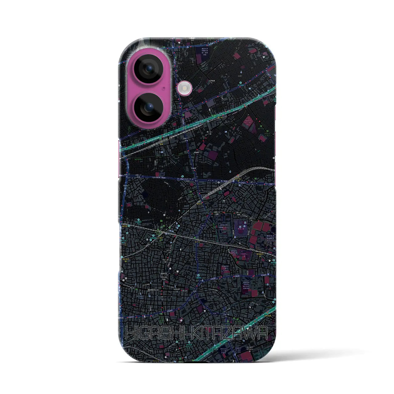 【東北沢(東京都)】地図柄iPhoneケース(バックカバータイプ)