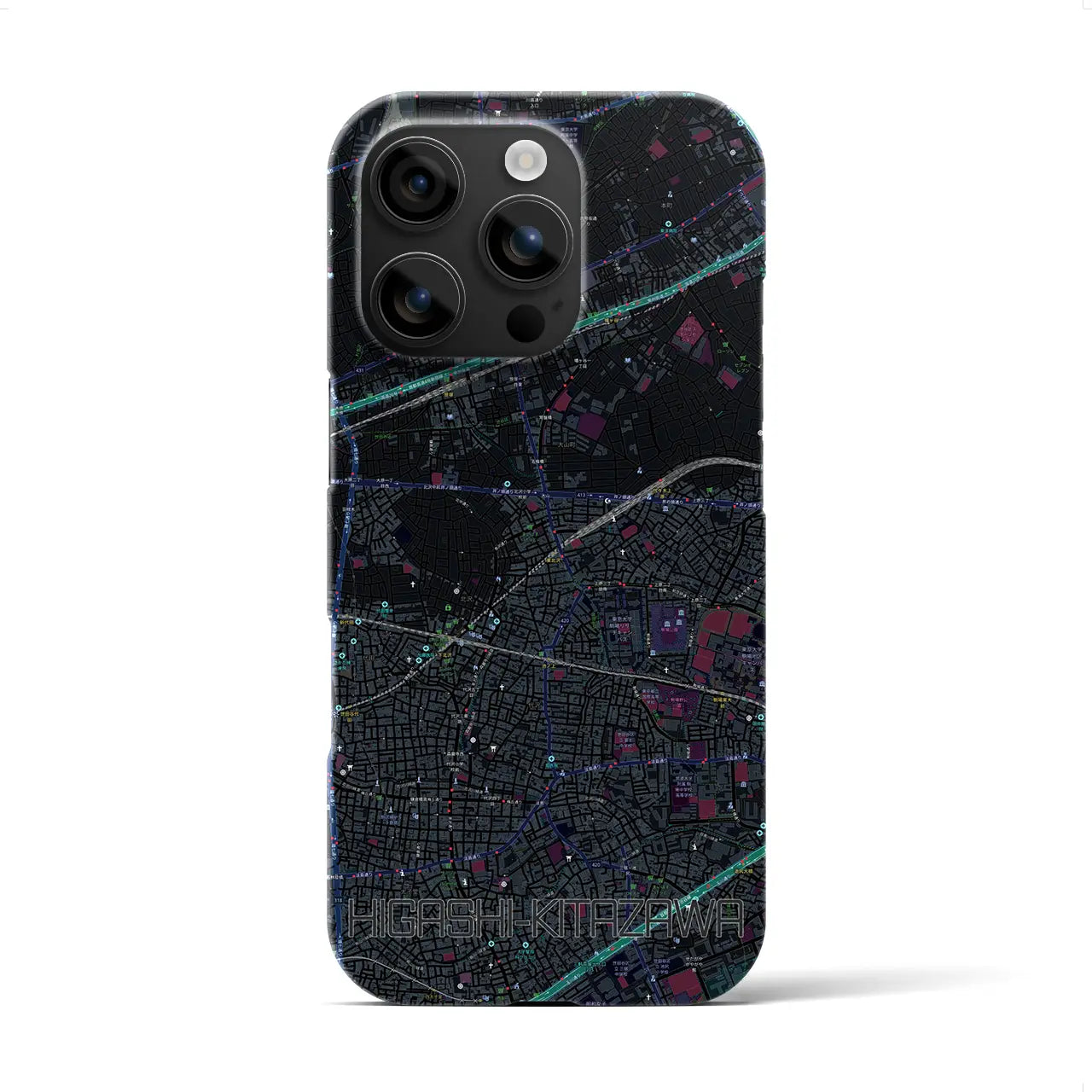 【東北沢(東京都)】地図柄iPhoneケース(バックカバータイプ)