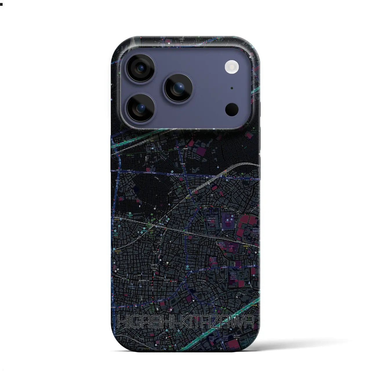 【東北沢(東京都)】地図柄iPhoneケース(バックカバータイプ)