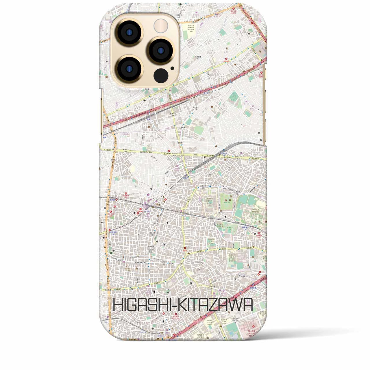 【東北沢(東京都)】地図柄iPhoneケース(バックカバータイプ)