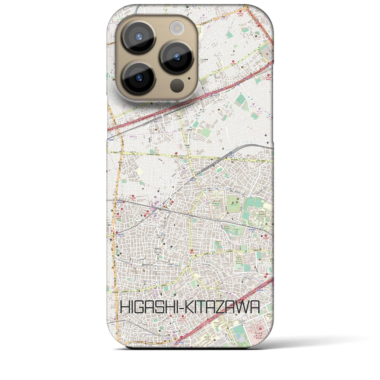 【東北沢(東京都)】地図柄iPhoneケース(バックカバータイプ)