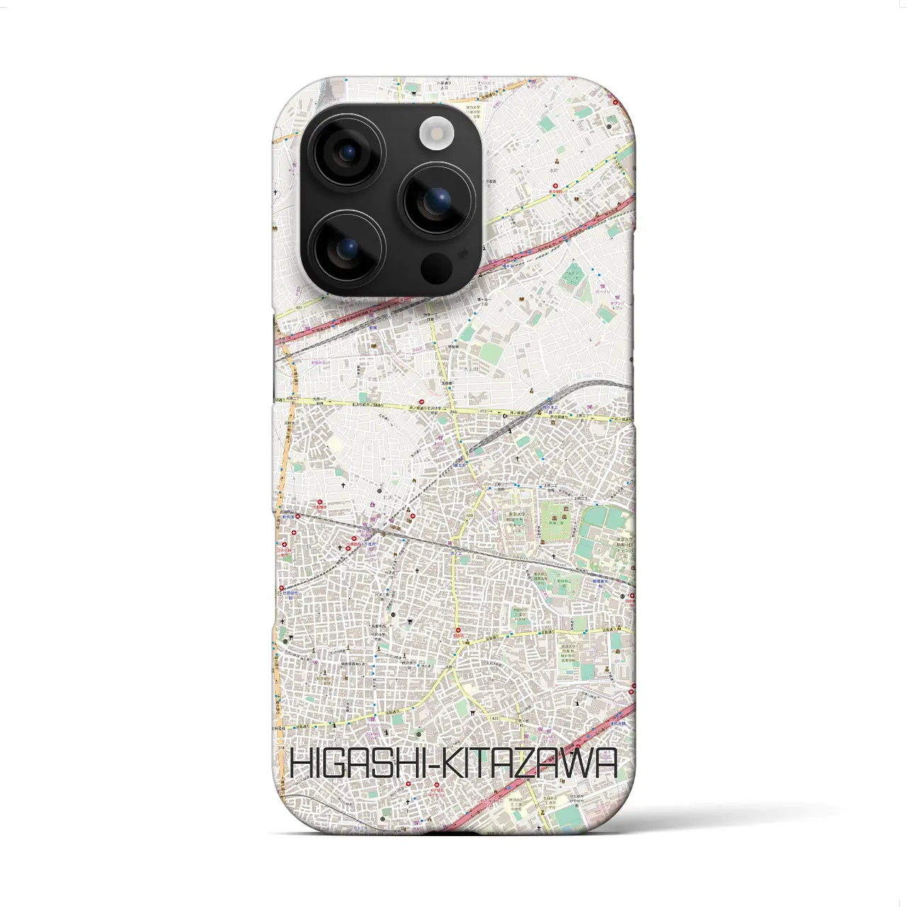 【東北沢(東京都)】地図柄iPhoneケース(バックカバータイプ)
