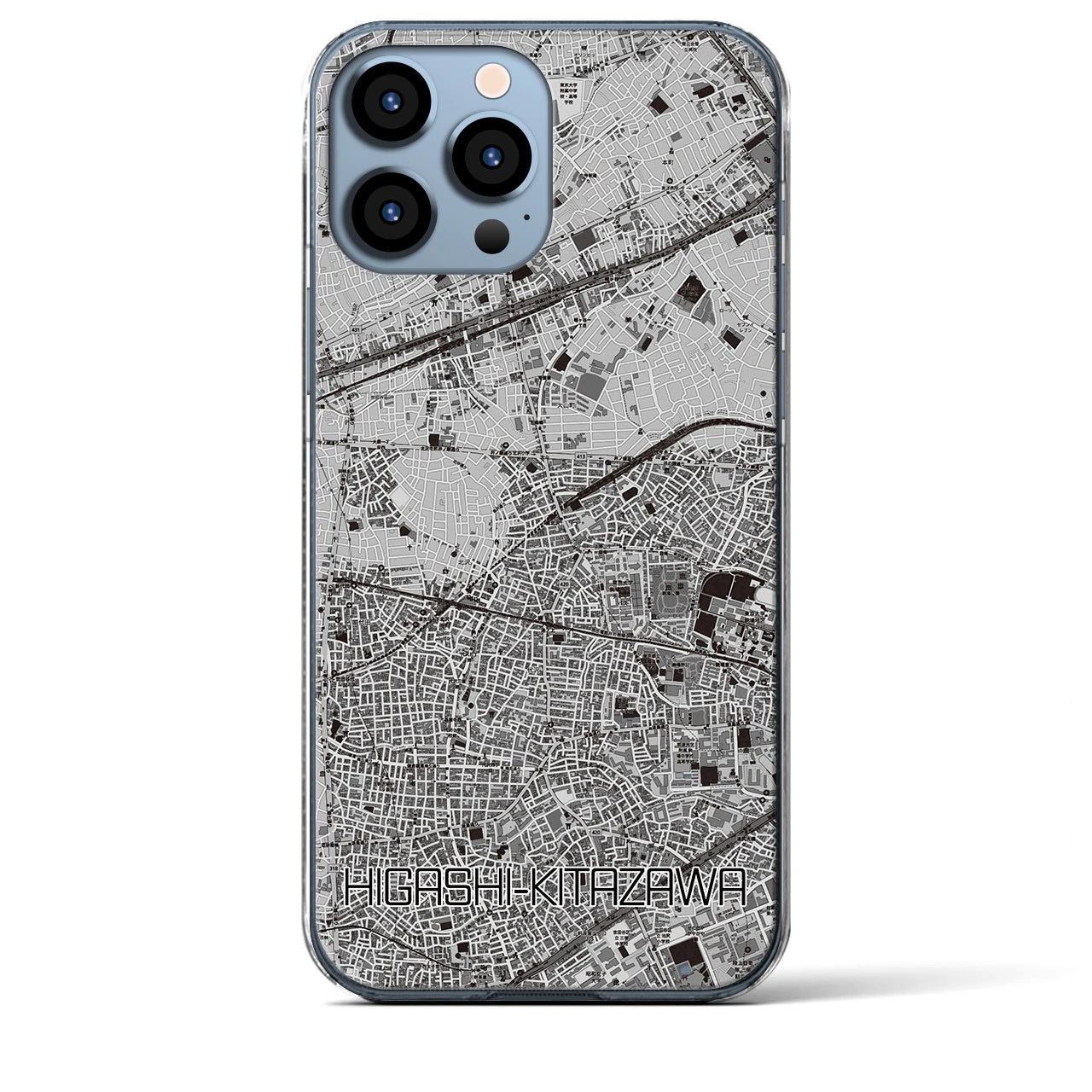 【東北沢(東京都)】地図柄iPhoneケース(クリアタイプ)