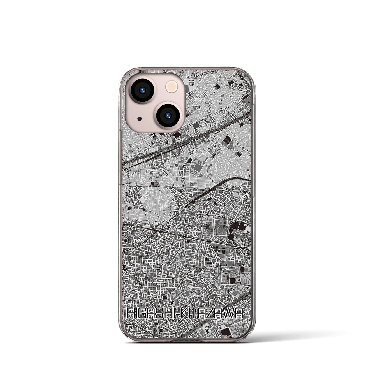 【東北沢(東京都)】地図柄iPhoneケース(クリアタイプ)