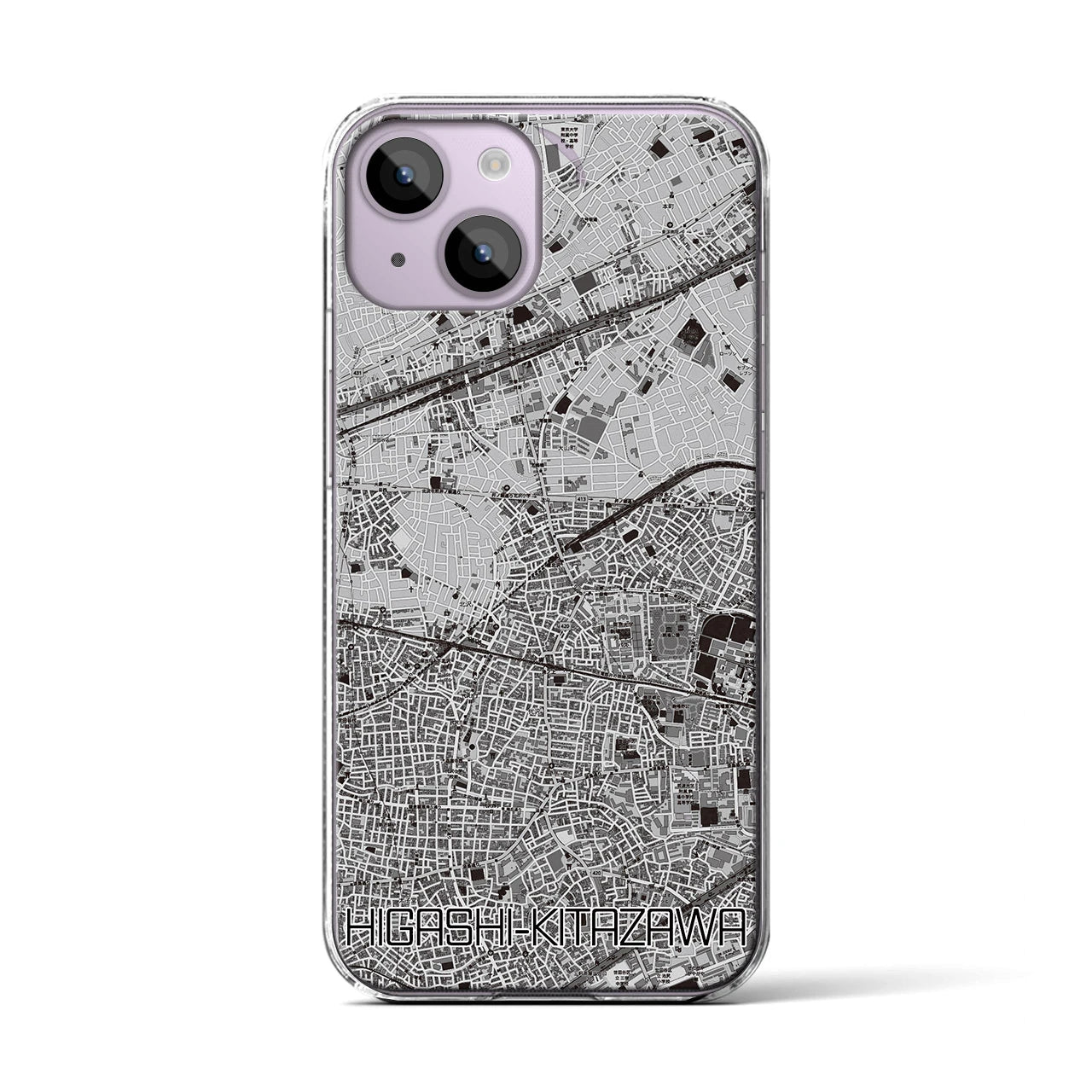 【東北沢(東京都)】地図柄iPhoneケース(クリアタイプ)