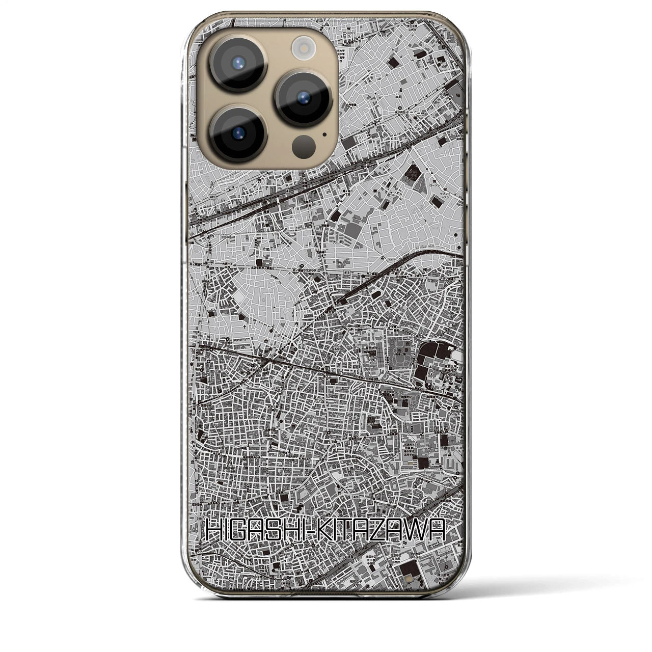 【東北沢(東京都)】地図柄iPhoneケース(クリアタイプ)