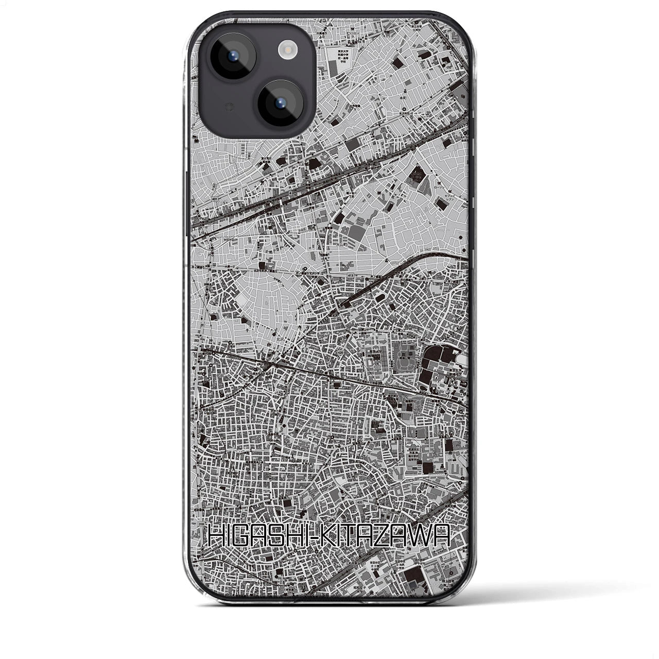 【東北沢(東京都)】地図柄iPhoneケース(クリアタイプ)