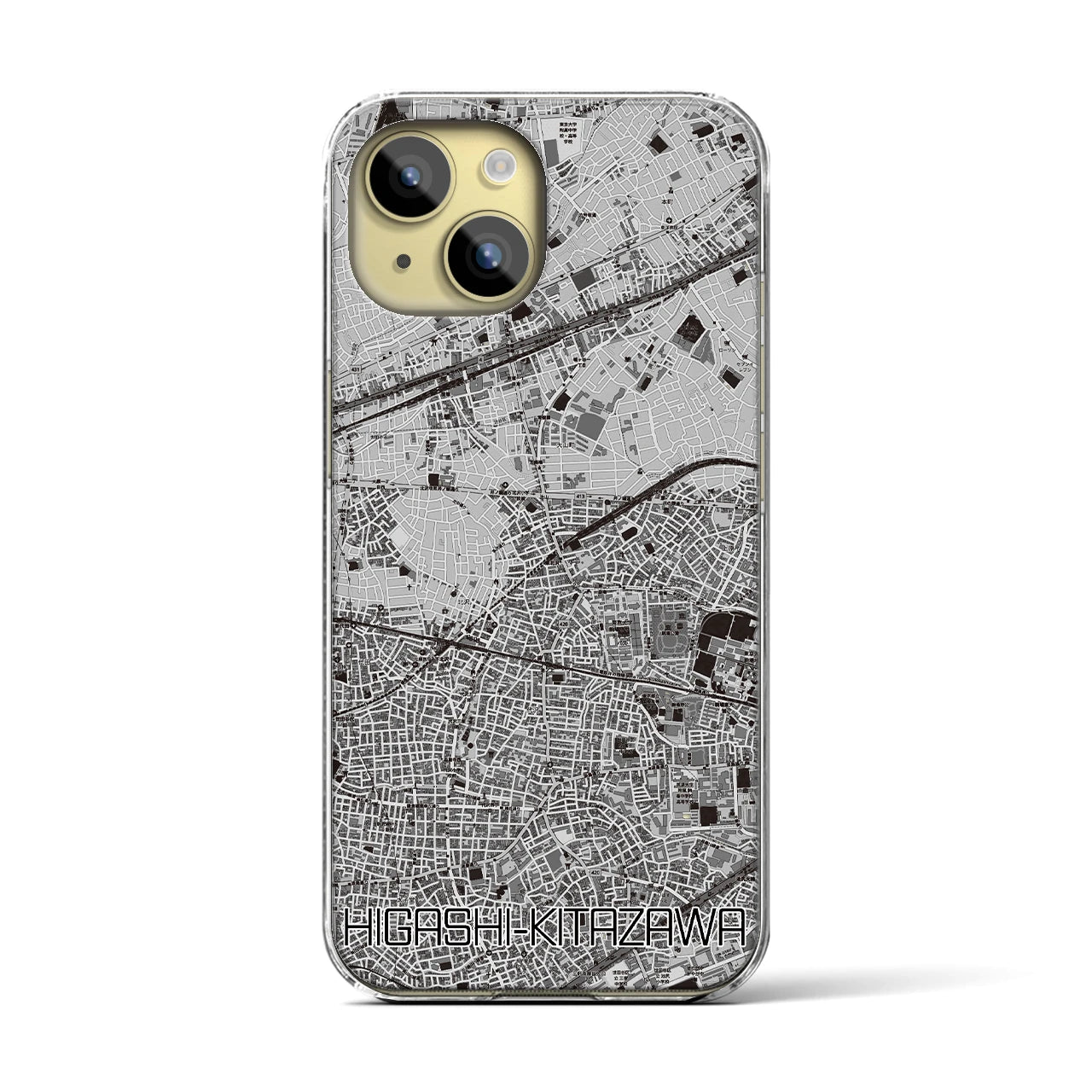 【東北沢(東京都)】地図柄iPhoneケース(クリアタイプ)