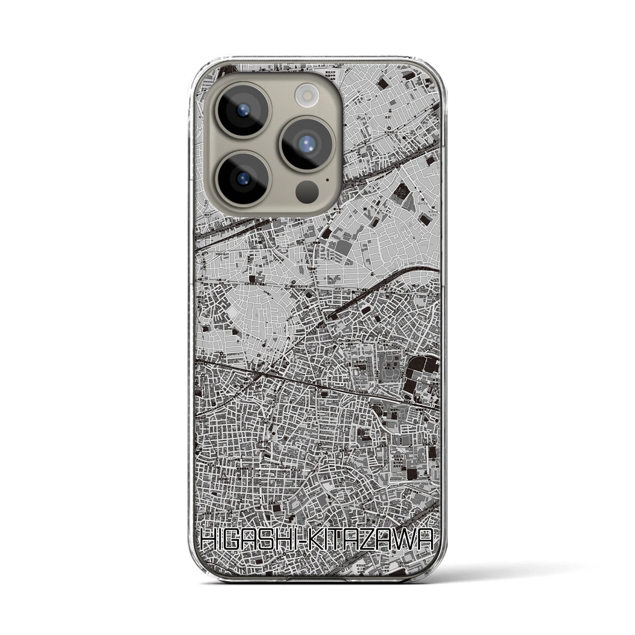 【東北沢(東京都)】地図柄iPhoneケース(クリアタイプ)