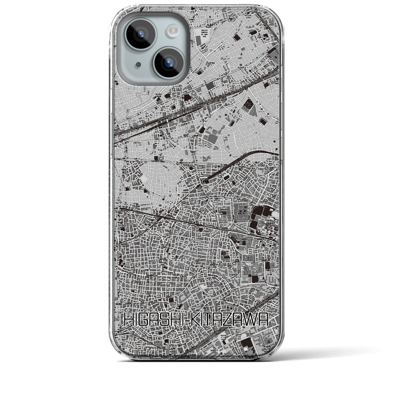 【東北沢(東京都)】地図柄iPhoneケース(クリアタイプ)