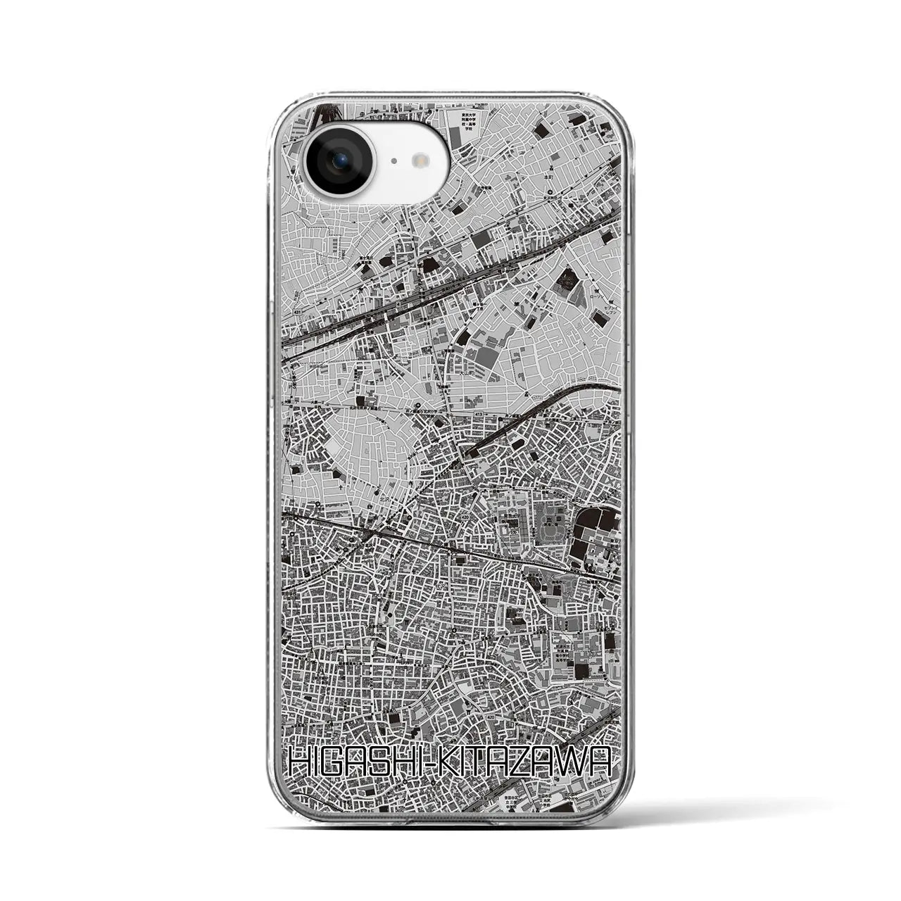 【東北沢(東京都)】地図柄iPhoneケース(クリアタイプ)