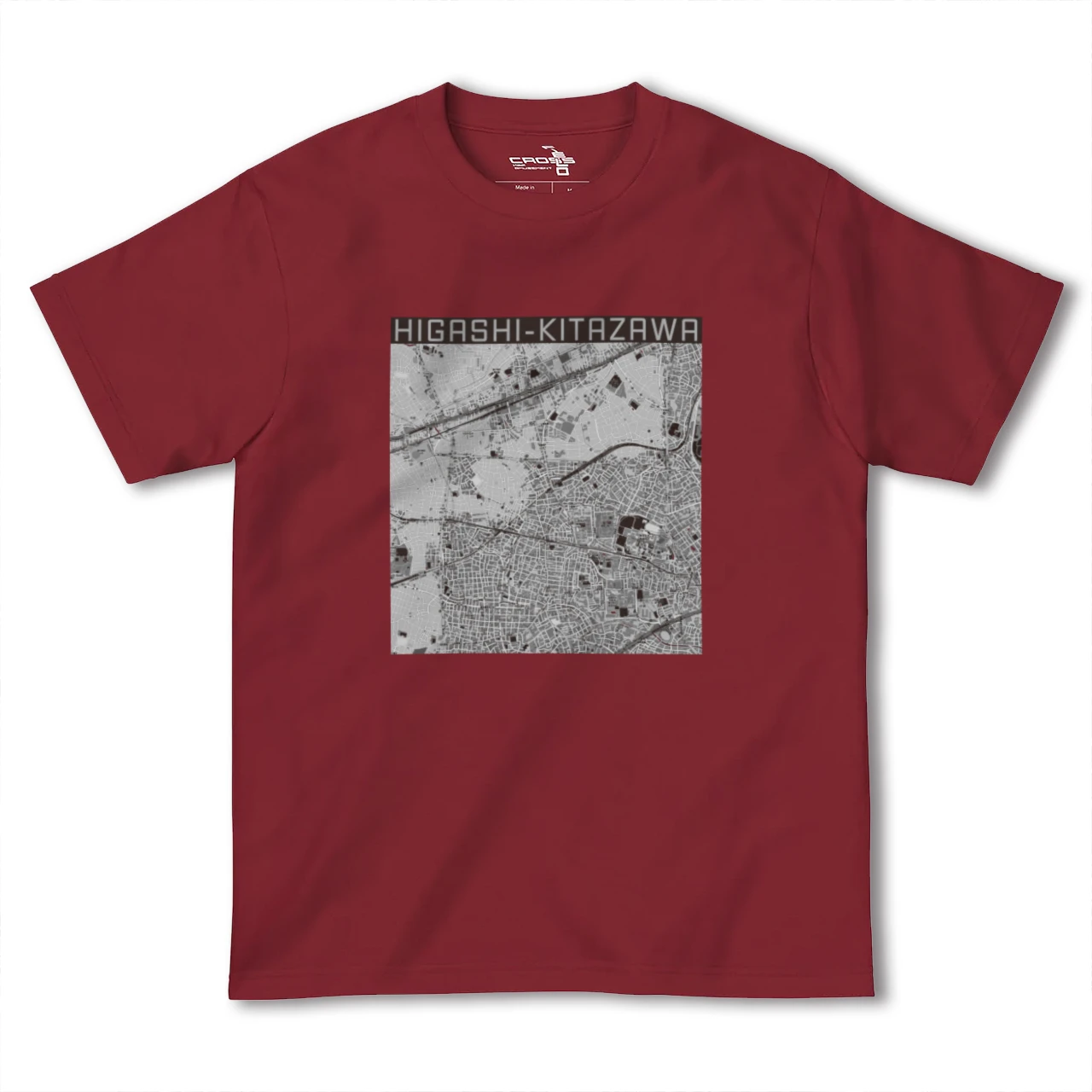 【東北沢(東京都)】地図柄ヘビーウェイトTシャツ