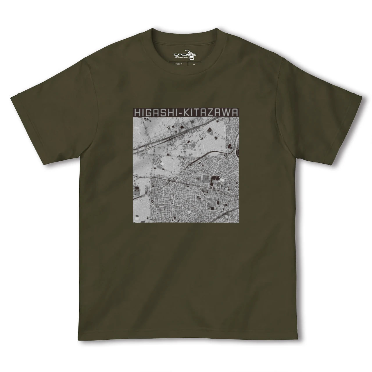 【東北沢(東京都)】地図柄ヘビーウェイトTシャツ