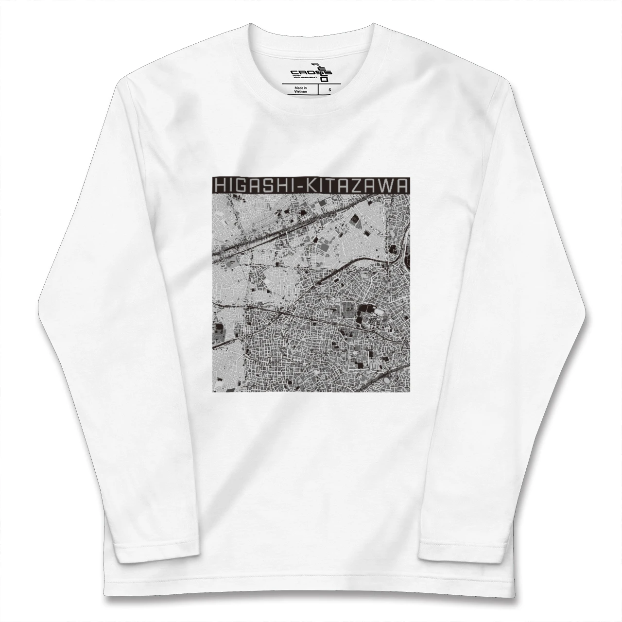 【東北沢(東京都)】地図柄ロングスリーブTシャツ