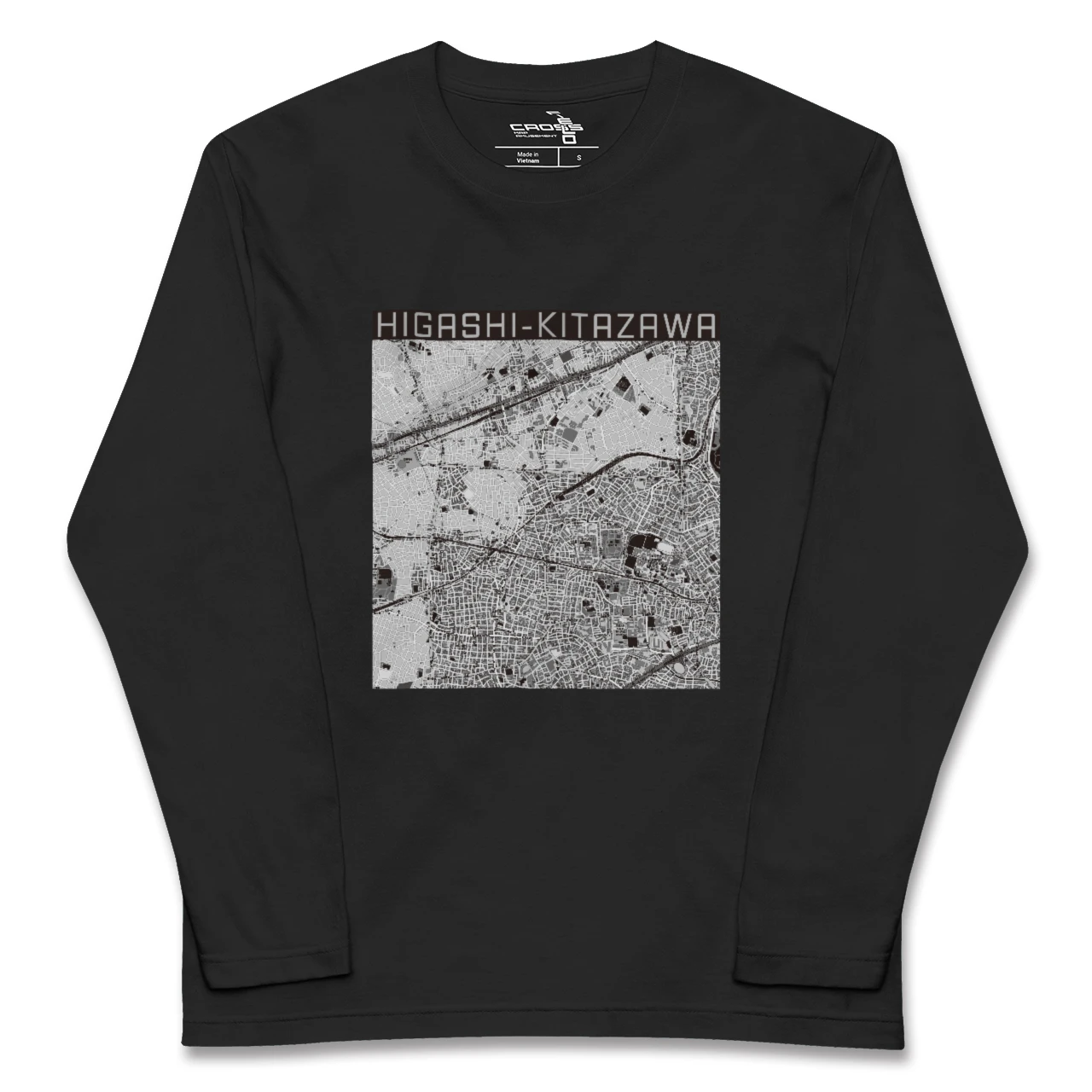 【東北沢(東京都)】地図柄ロングスリーブTシャツ