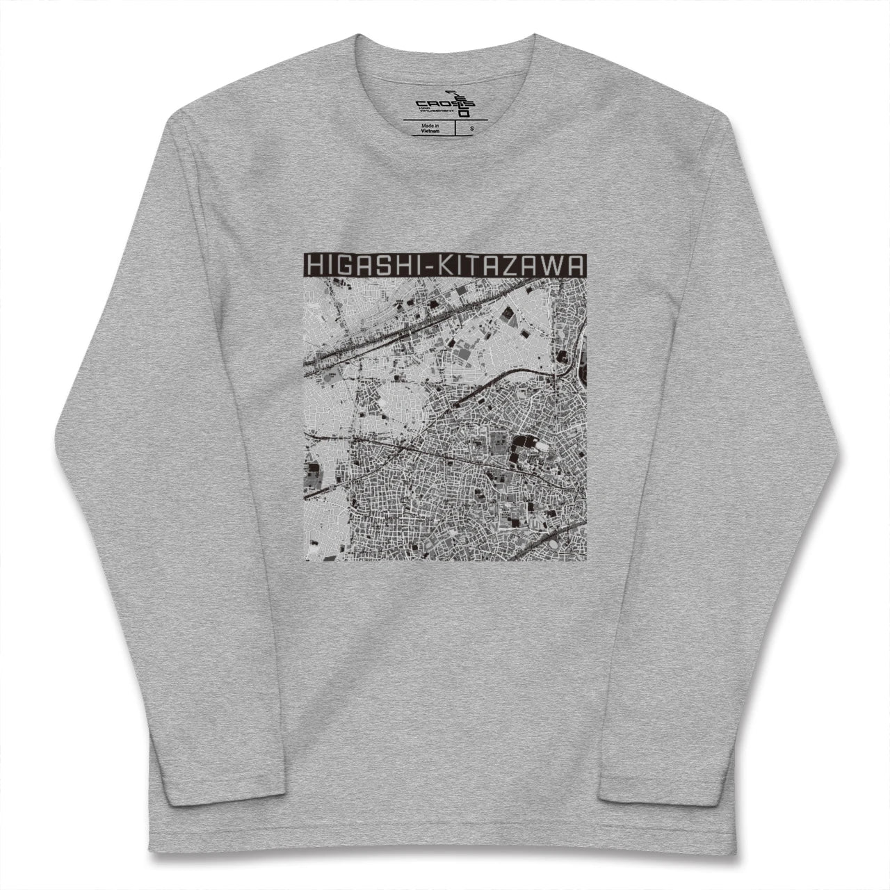 【東北沢(東京都)】地図柄ロングスリーブTシャツ