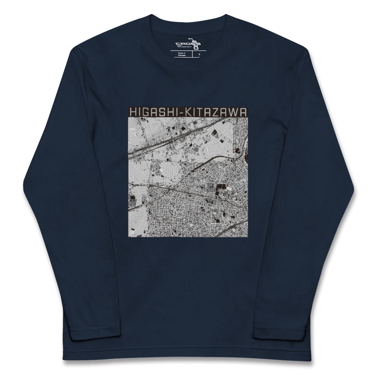 【東北沢(東京都)】地図柄ロングスリーブTシャツ