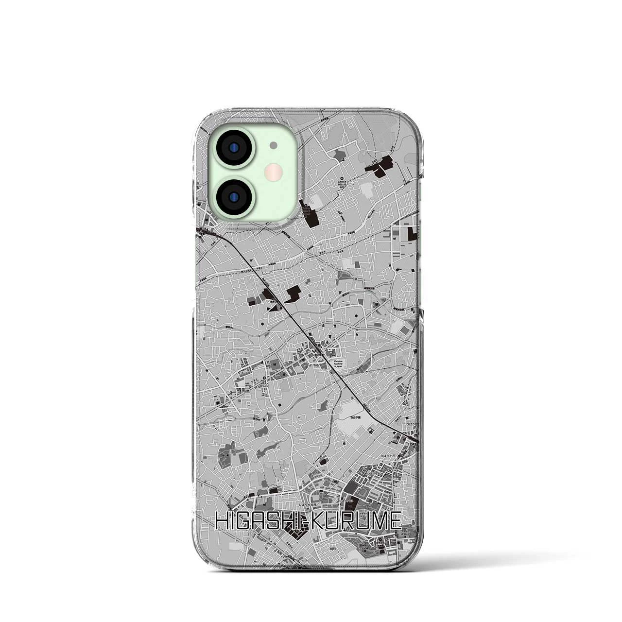 【東久留米(東京都)】地図柄iPhoneケース(クリアタイプ)