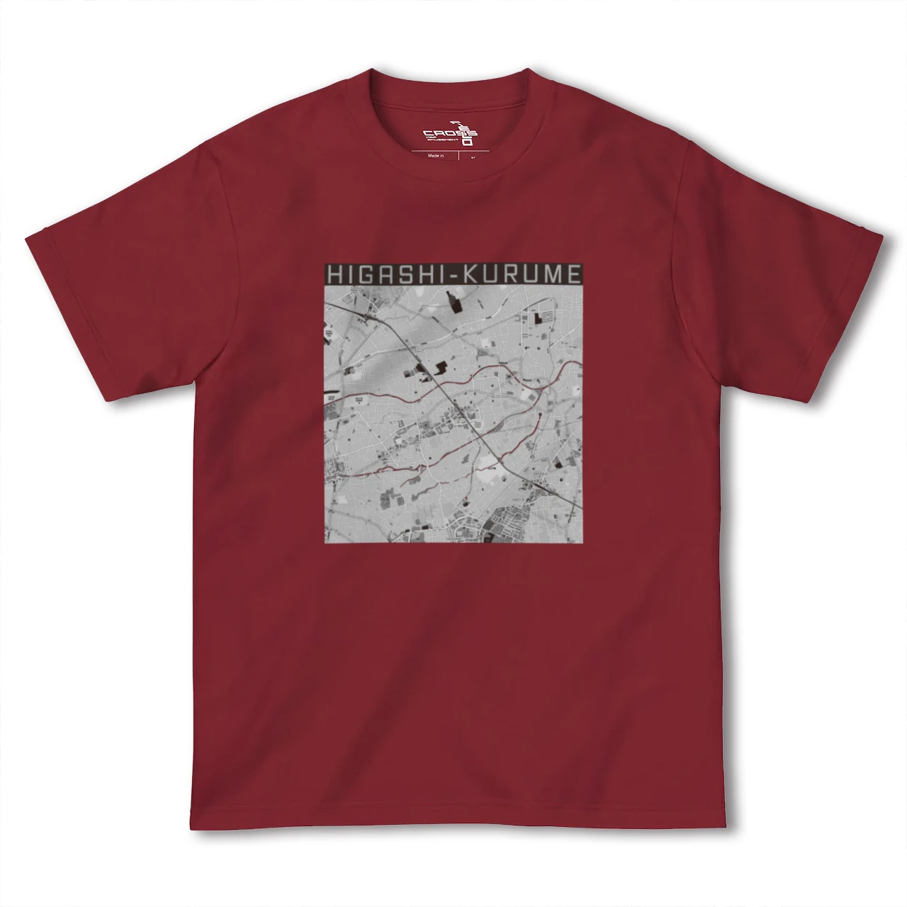 【東久留米(東京都)】地図柄ヘビーウェイトTシャツ