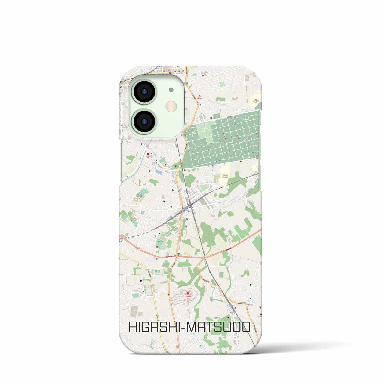 【東松戸(千葉県)】地図柄iPhoneケース(バックカバータイプ)