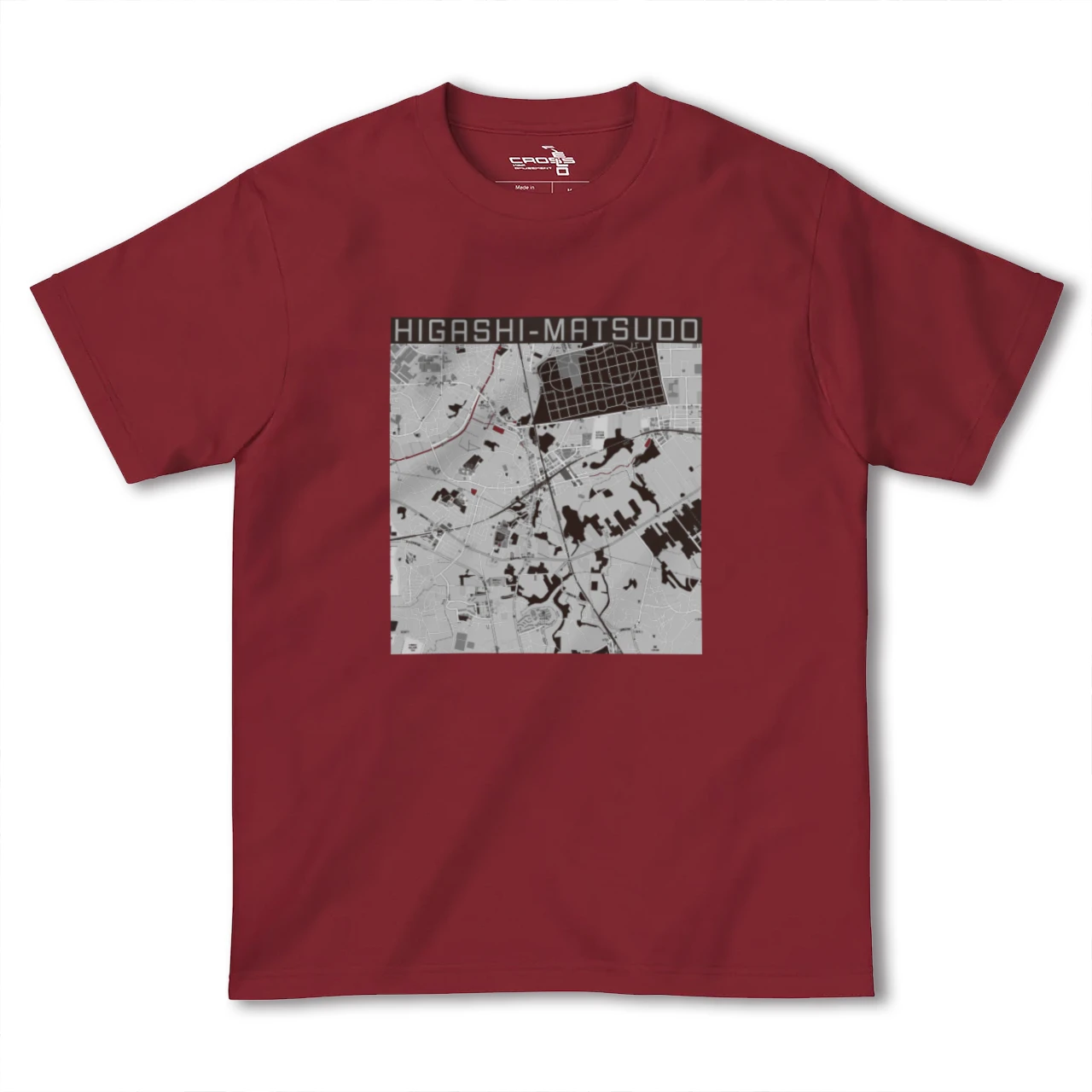 【東松戸(千葉県)】地図柄ヘビーウェイトTシャツ