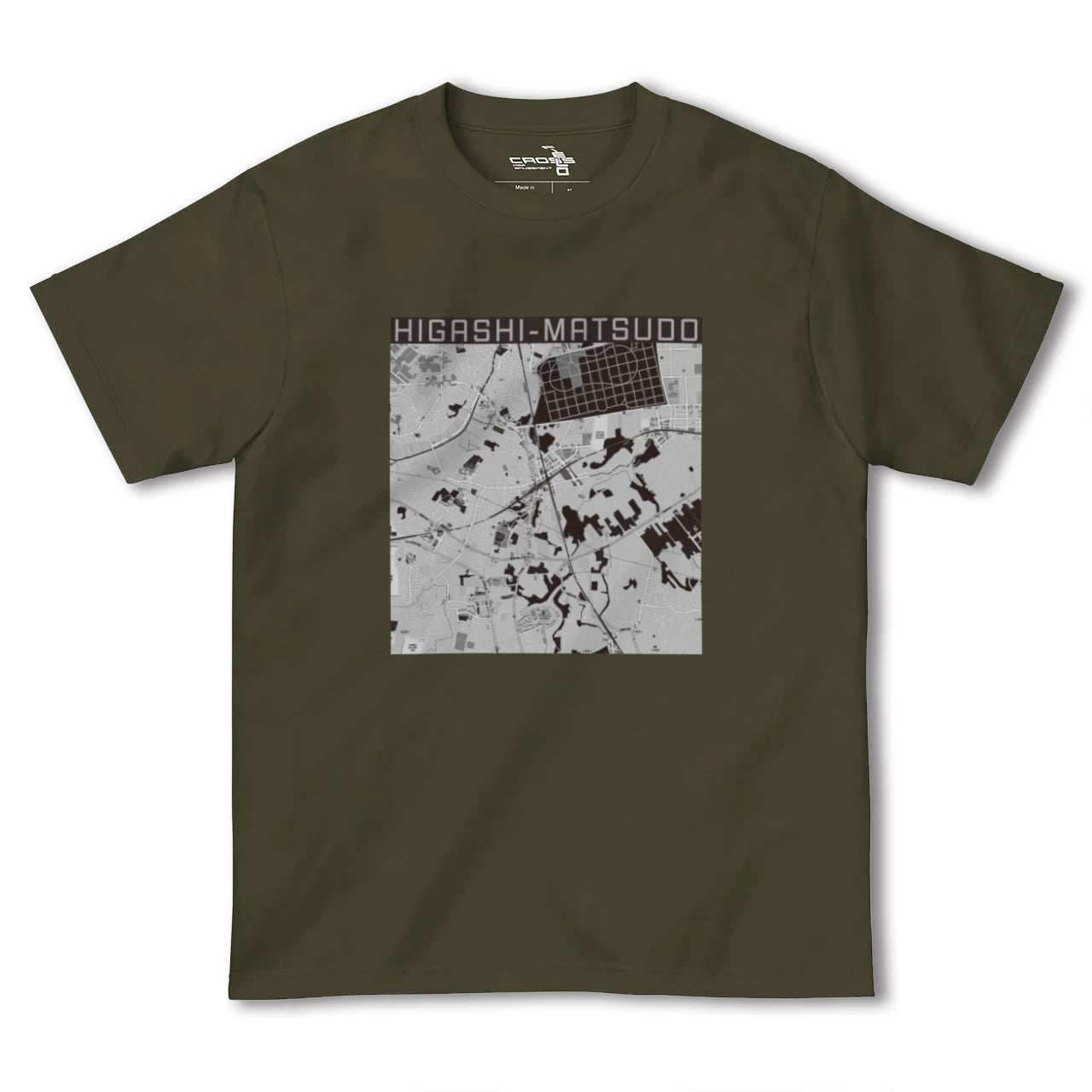 【東松戸(千葉県)】地図柄ヘビーウェイトTシャツ