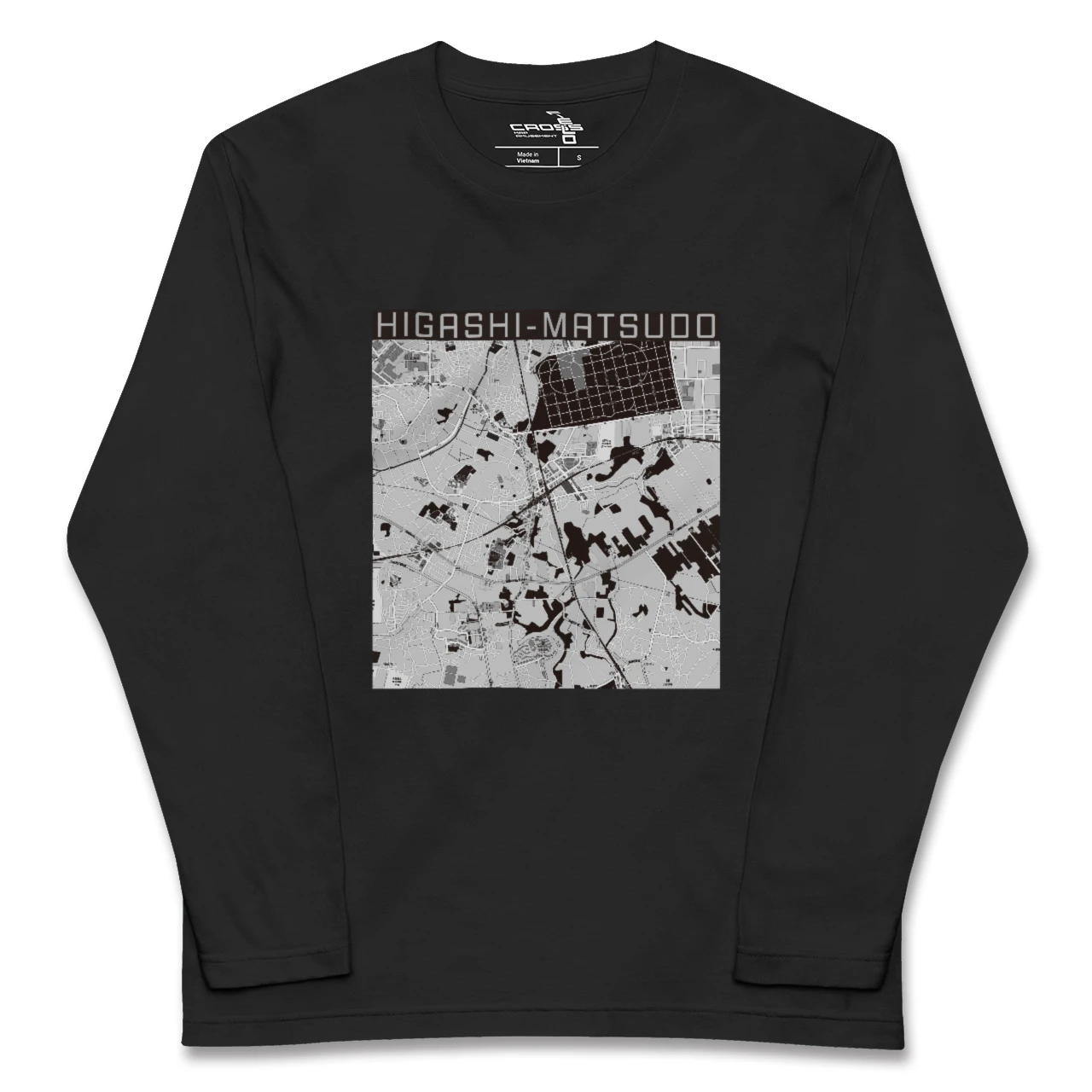 【東松戸(千葉県)】地図柄ロングスリーブTシャツ