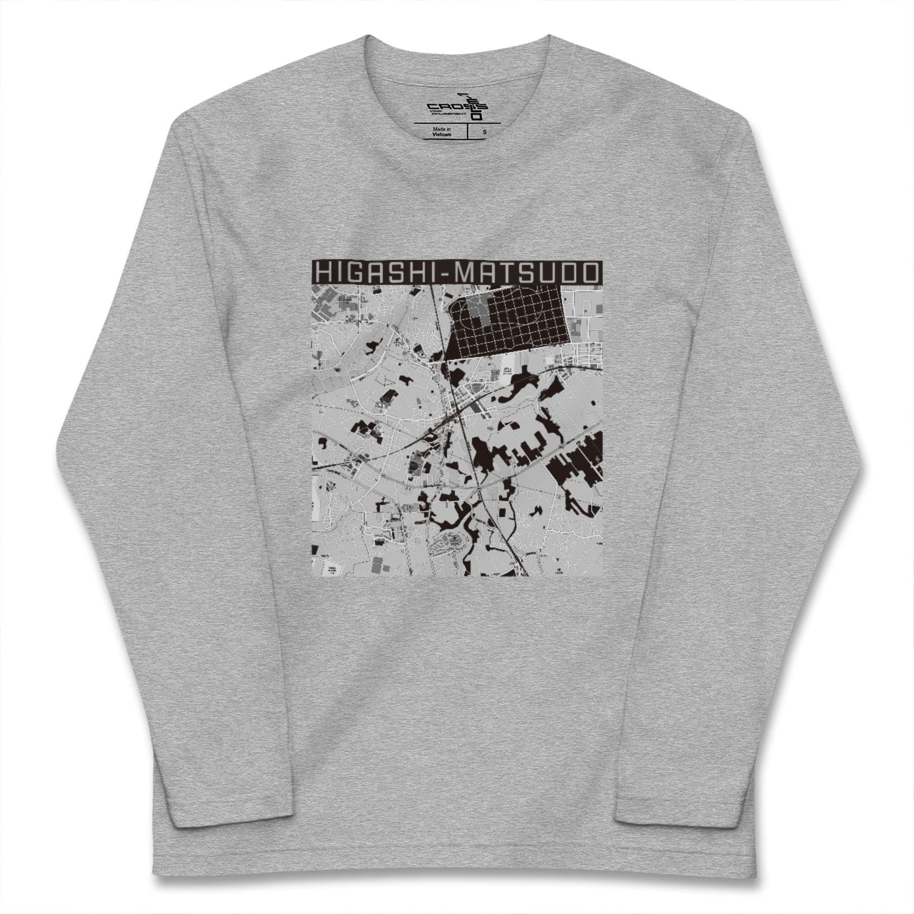 【東松戸(千葉県)】地図柄ロングスリーブTシャツ
