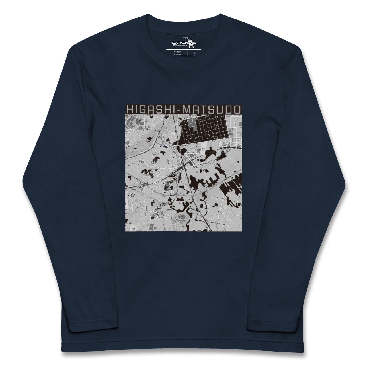【東松戸(千葉県)】地図柄ロングスリーブTシャツ