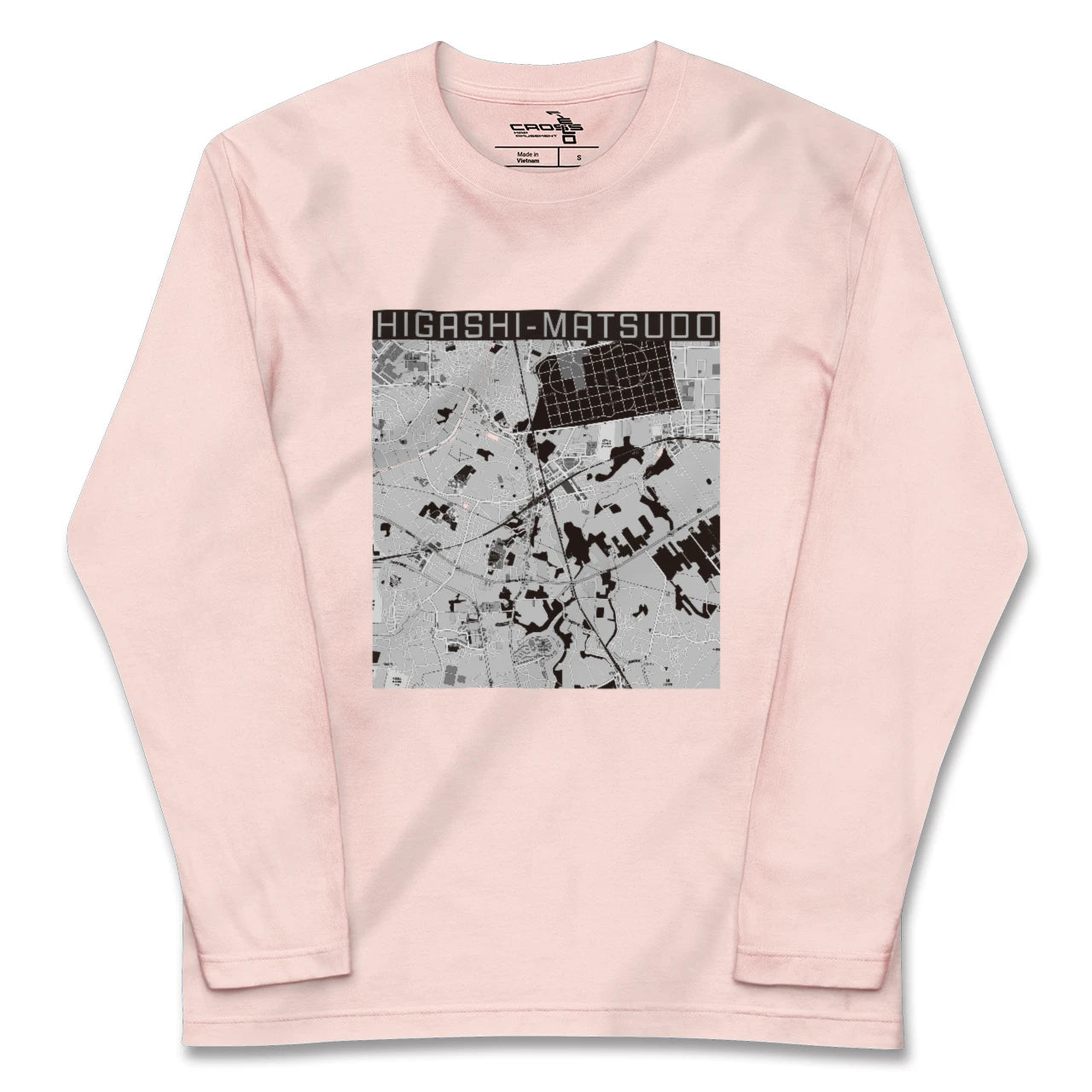 【東松戸(千葉県)】地図柄ロングスリーブTシャツ