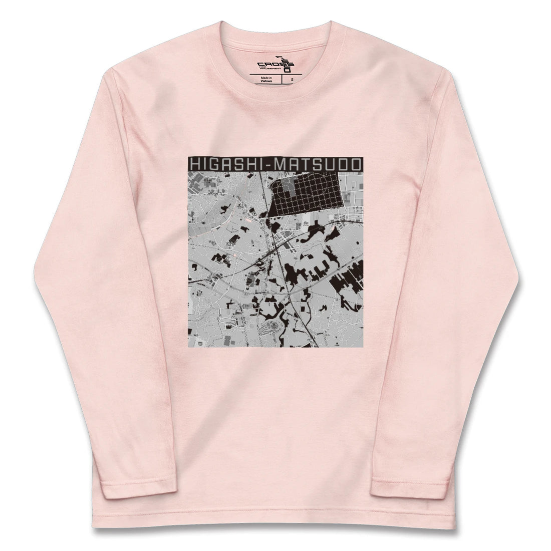 【東松戸(千葉県)】地図柄ロングスリーブTシャツ
