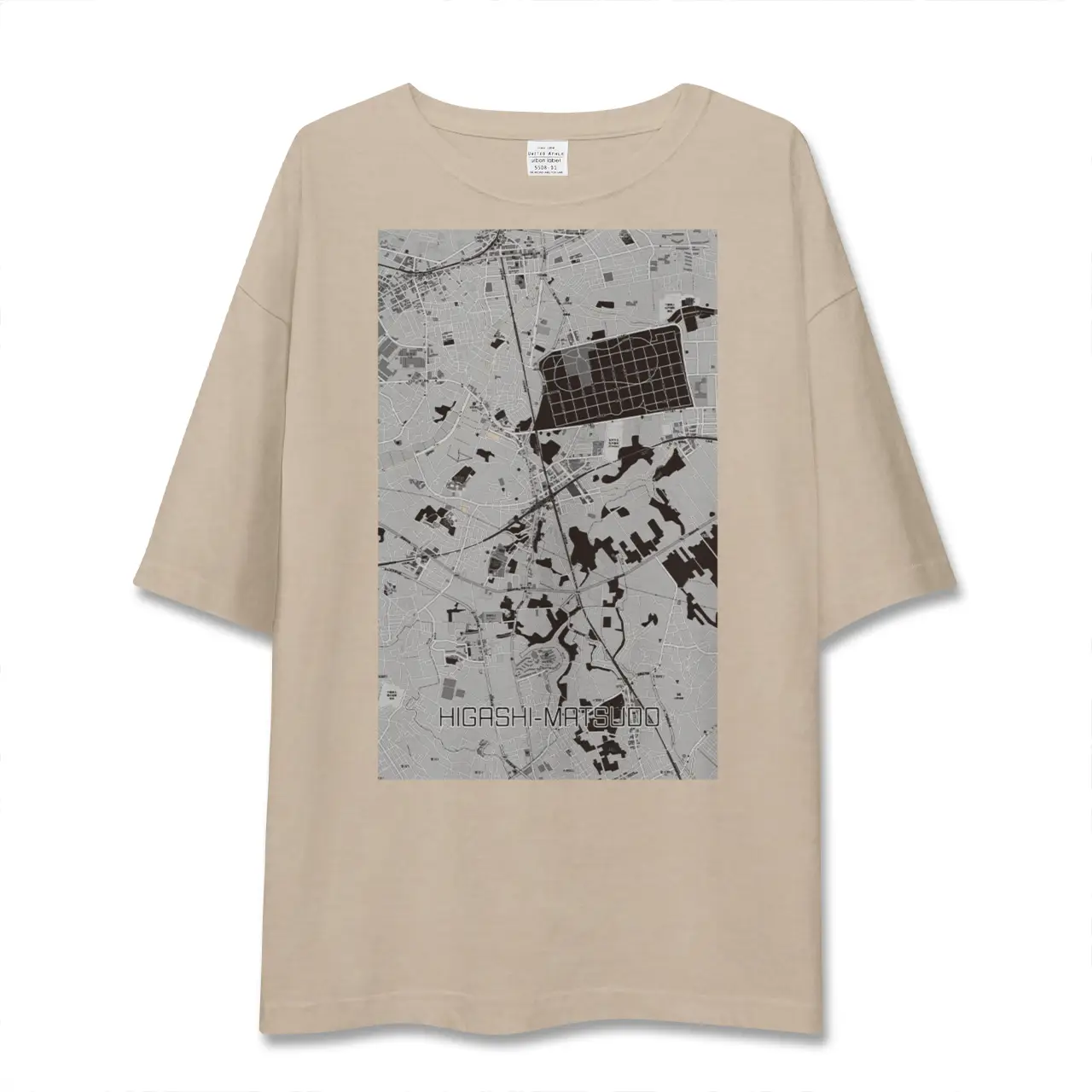 【東松戸(千葉県)】地図柄ビッグシルエットTシャツ