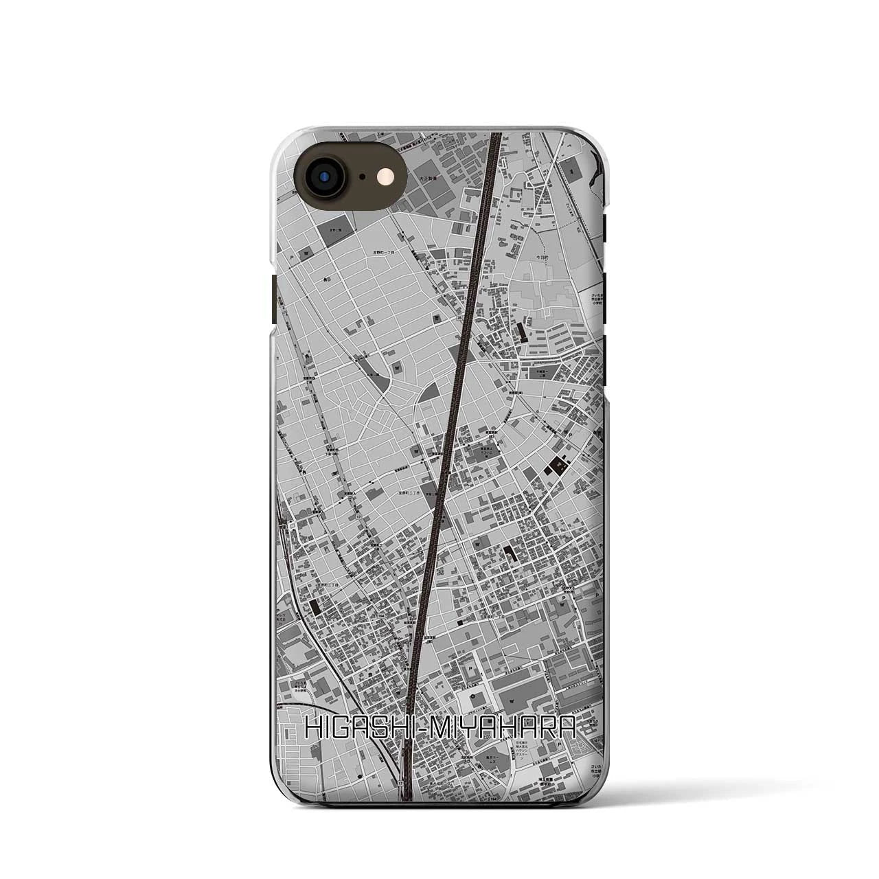 【東宮原(埼玉県)】地図柄iPhoneケース(クリアタイプ)