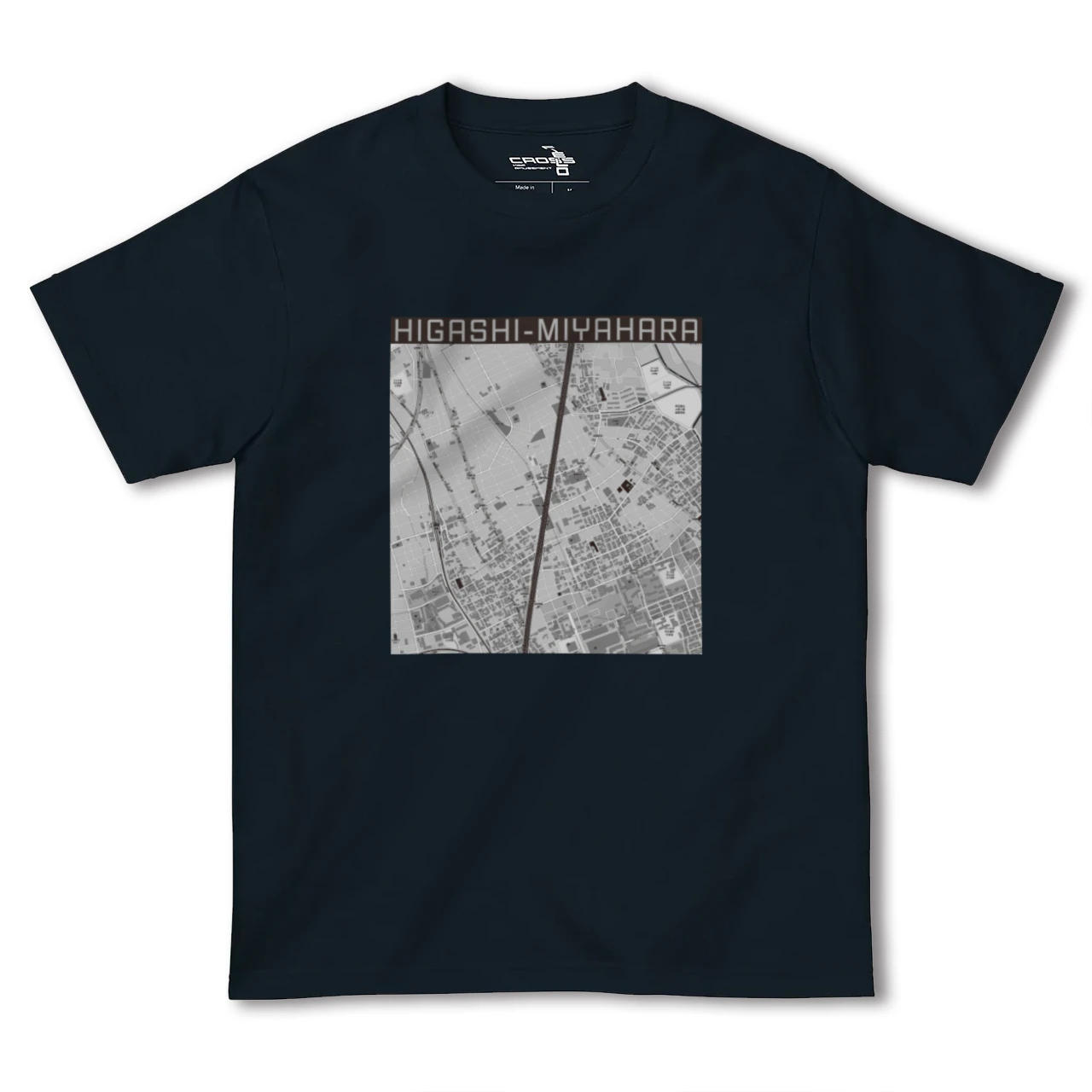 【東宮原(埼玉県)】地図柄ヘビーウェイトTシャツ
