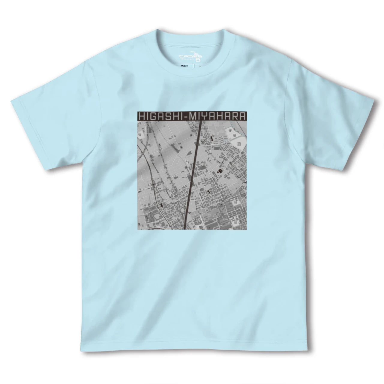 【東宮原(埼玉県)】地図柄ヘビーウェイトTシャツ
