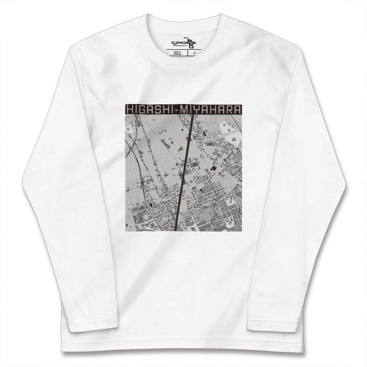 【東宮原(埼玉県)】地図柄ロングスリーブTシャツ