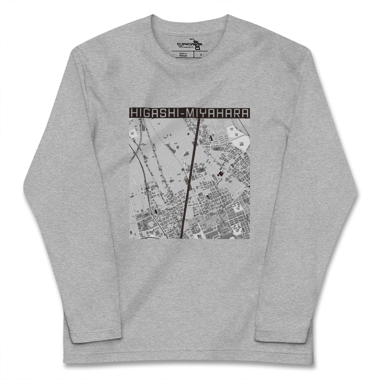 【東宮原(埼玉県)】地図柄ロングスリーブTシャツ