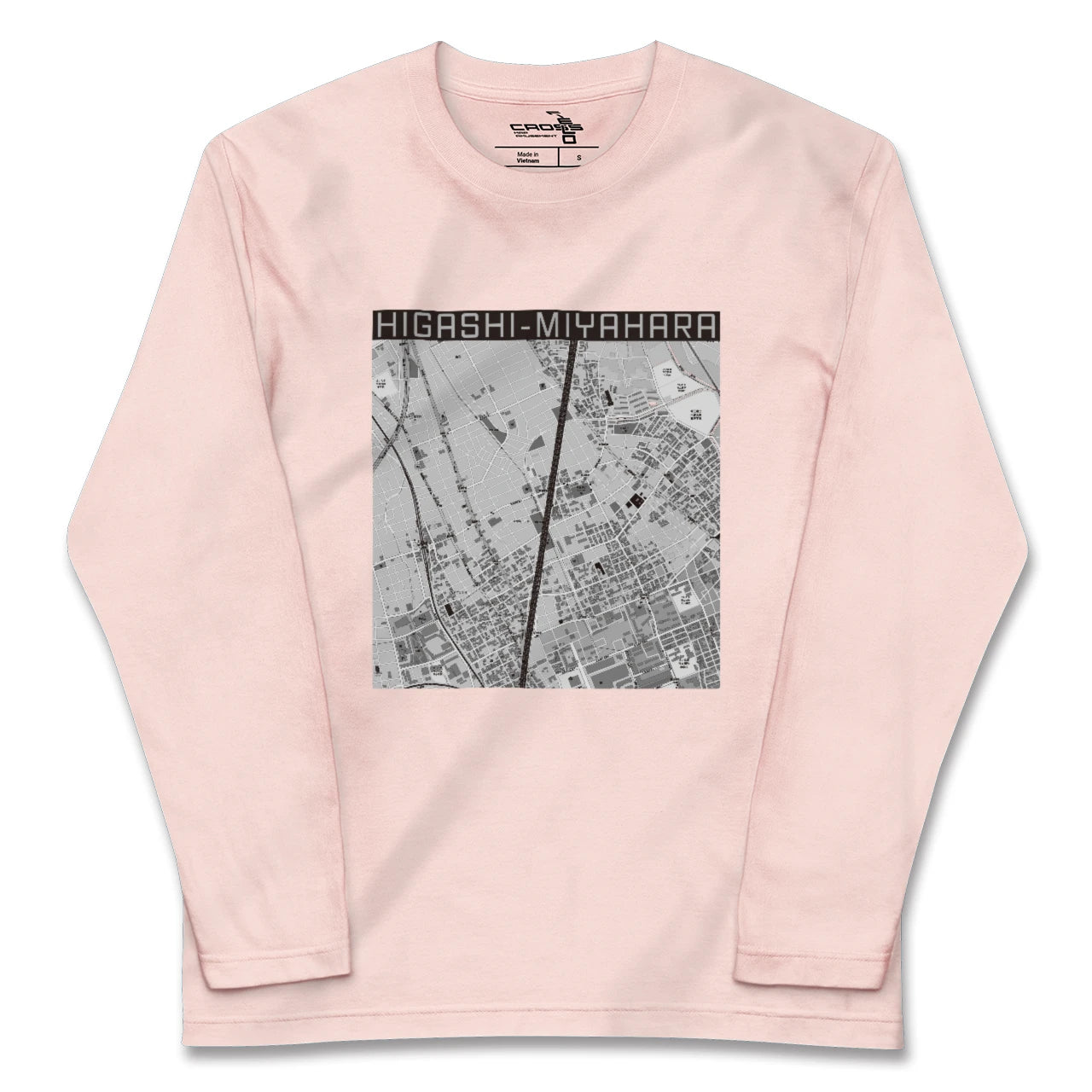 【東宮原(埼玉県)】地図柄ロングスリーブTシャツ