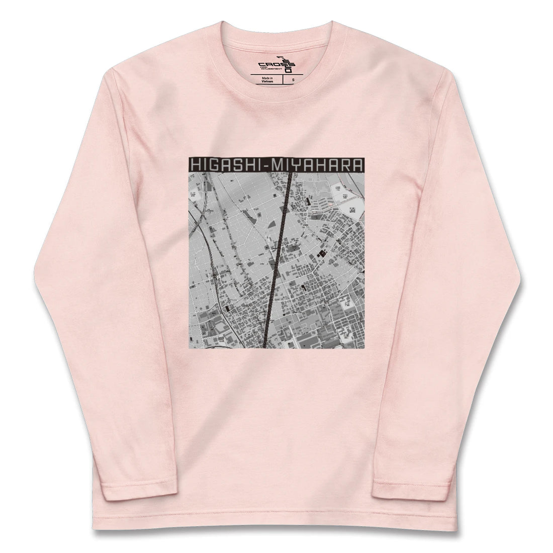 【東宮原(埼玉県)】地図柄ロングスリーブTシャツ