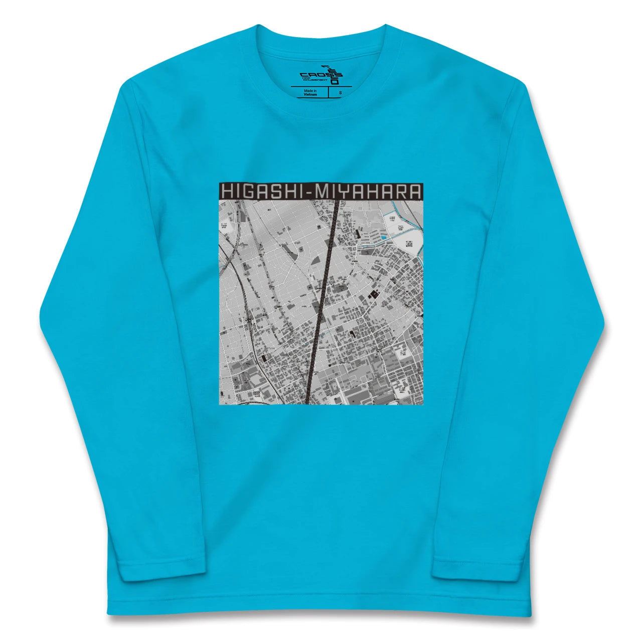 【東宮原(埼玉県)】地図柄ロングスリーブTシャツ