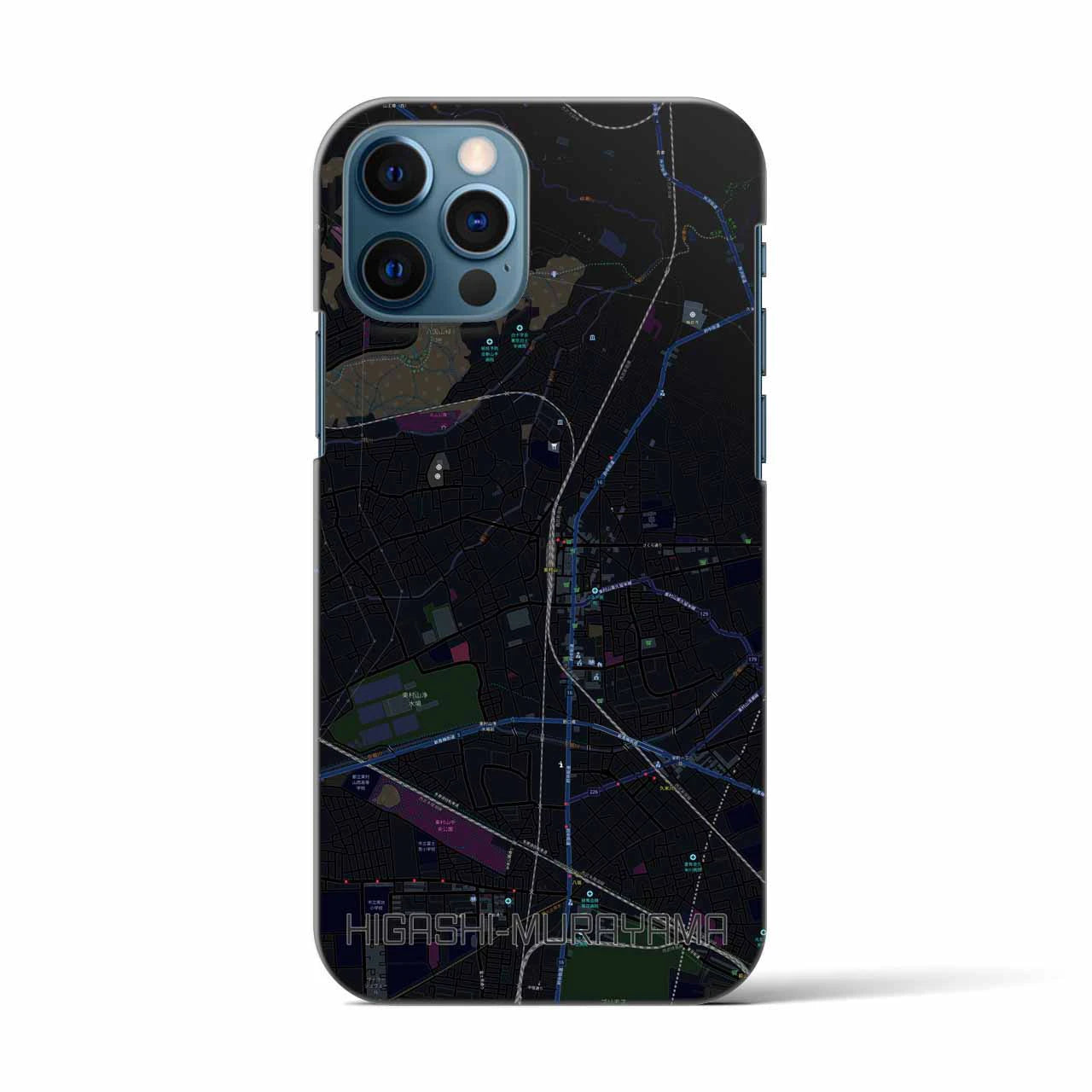 【東村山(東京都)】地図柄iPhoneケース(バックカバータイプ)