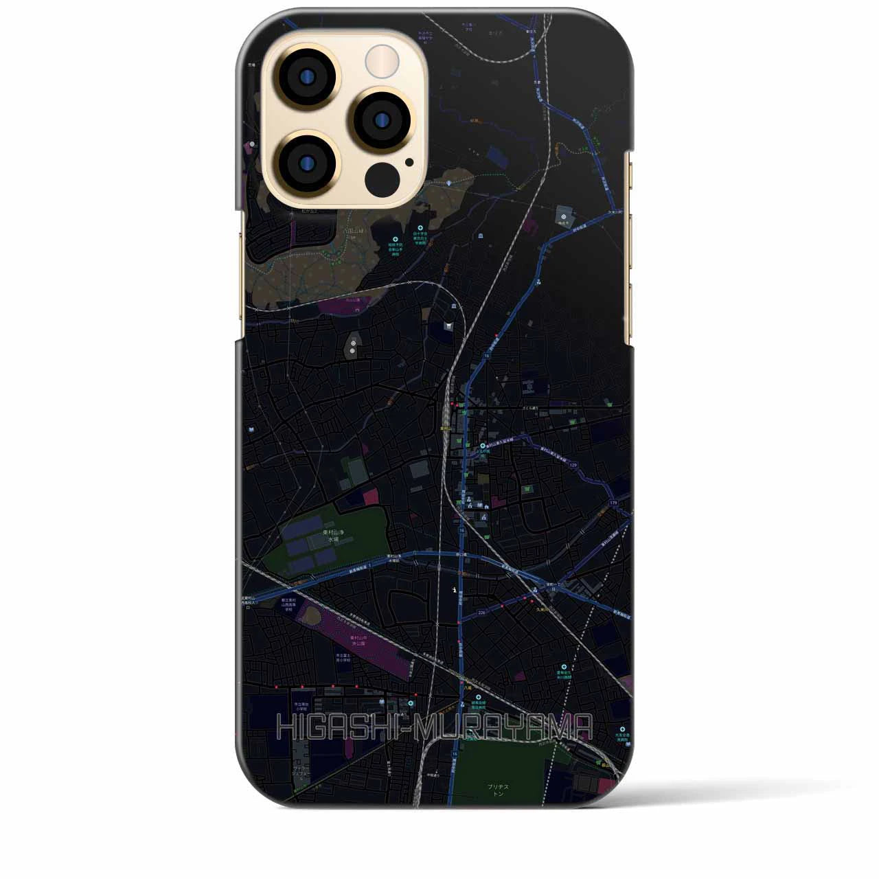 【東村山(東京都)】地図柄iPhoneケース(バックカバータイプ)