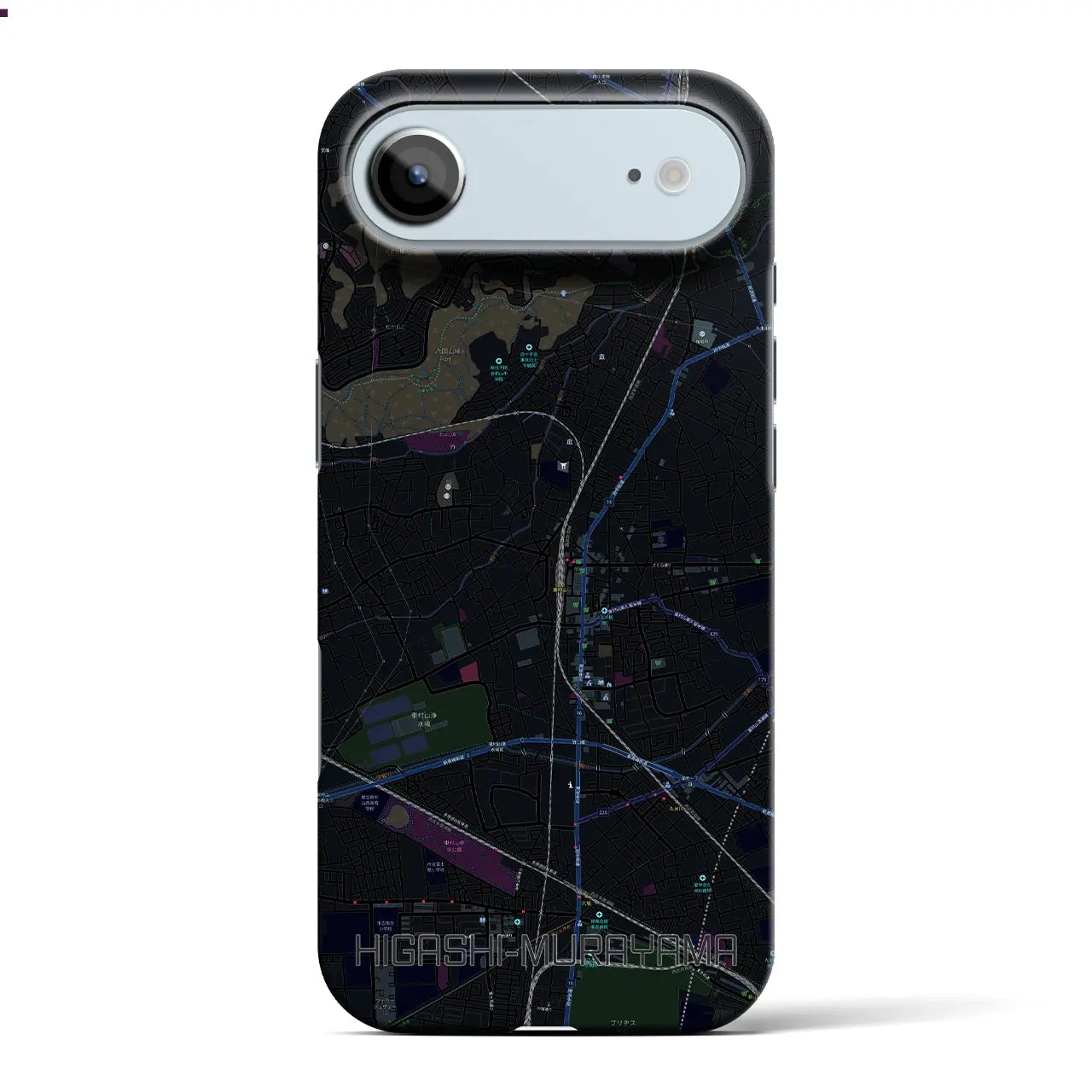 【東村山(東京都)】地図柄iPhoneケース(バックカバータイプ)