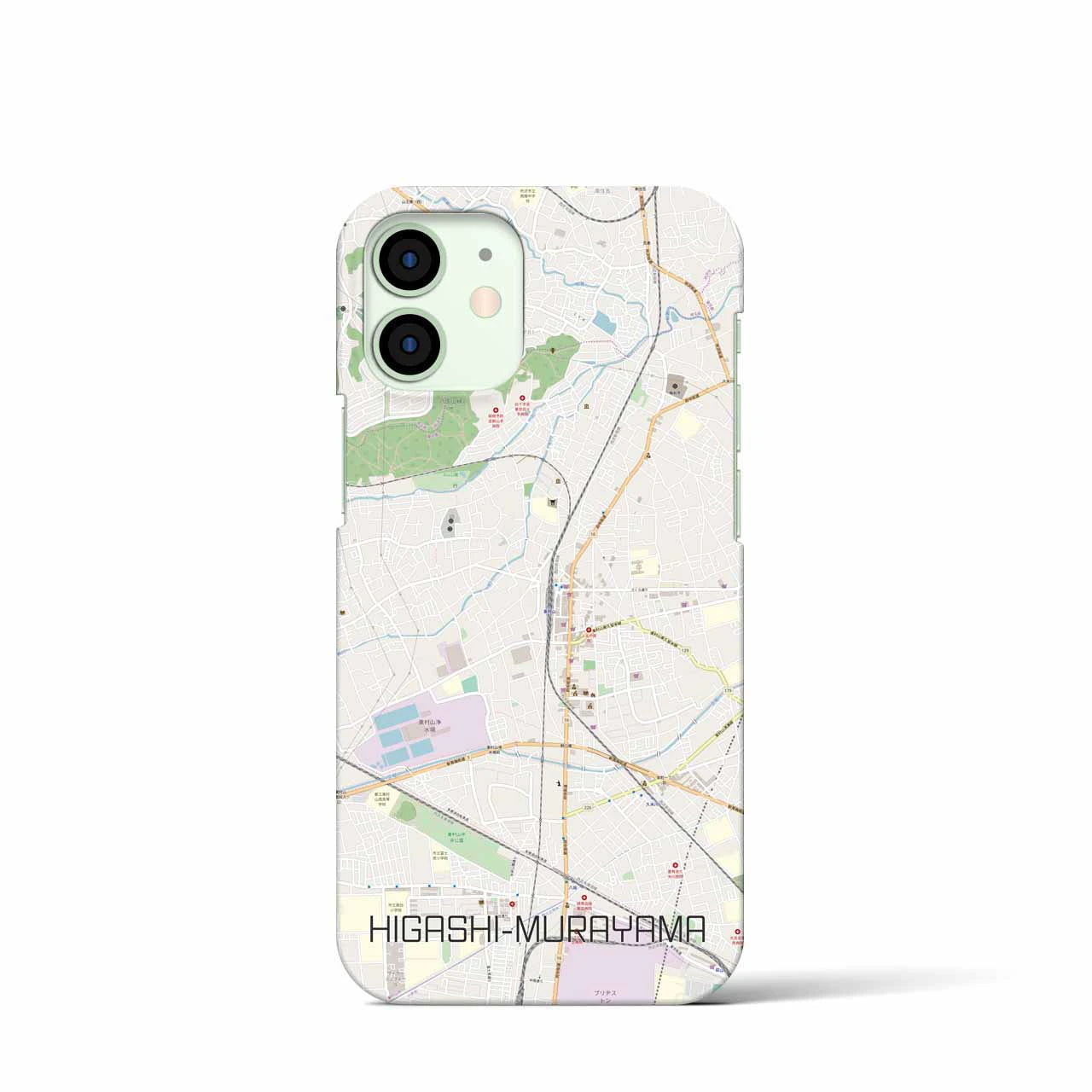【東村山(東京都)】地図柄iPhoneケース(バックカバータイプ)
