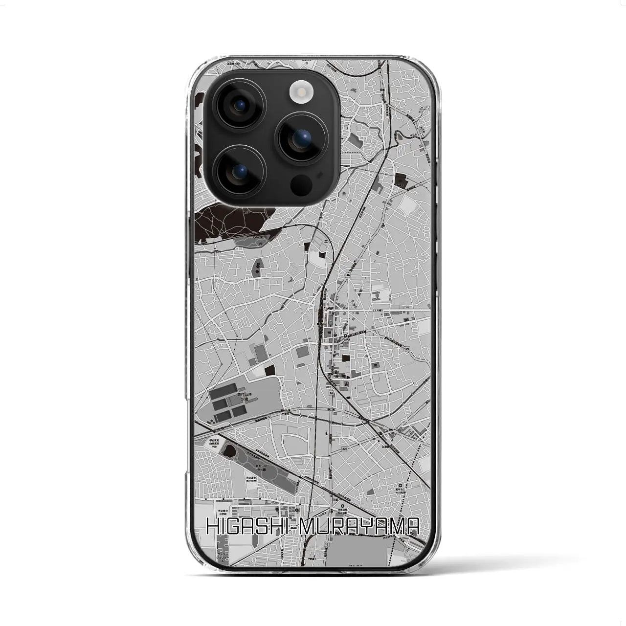 【東村山(東京都)】地図柄iPhoneケース(クリアタイプ)