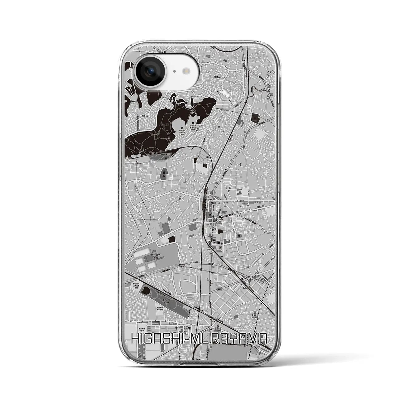 【東村山(東京都)】地図柄iPhoneケース(クリアタイプ)