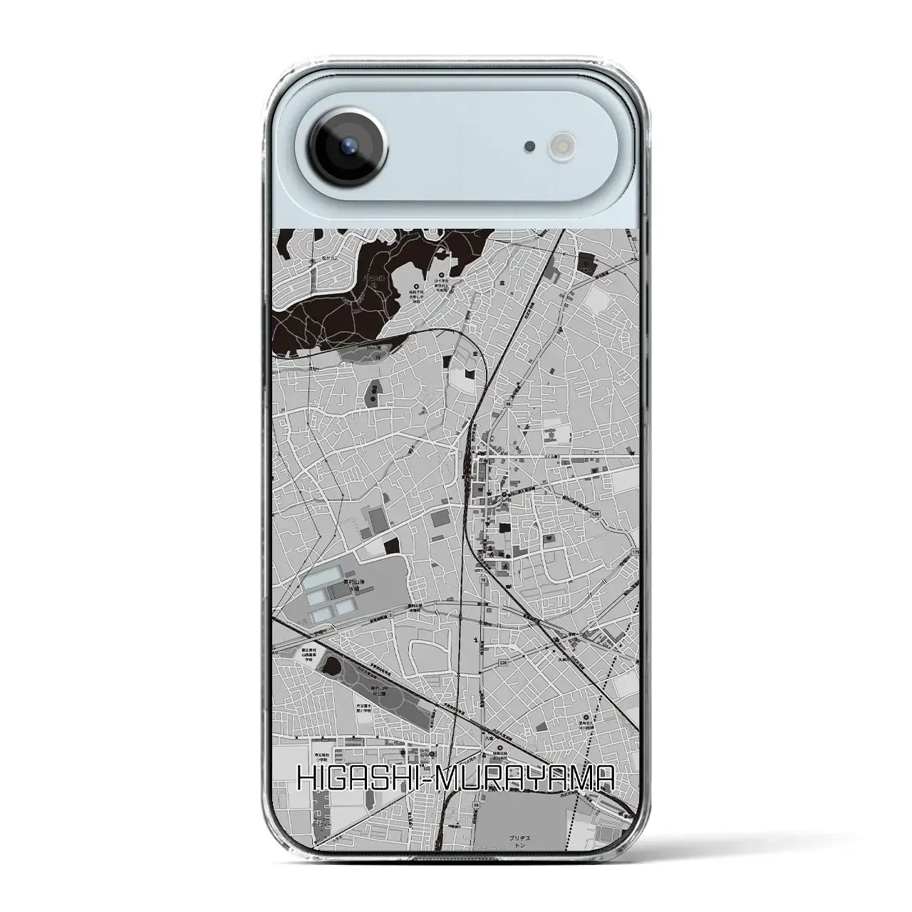 【東村山(東京都)】地図柄iPhoneケース(クリアタイプ)