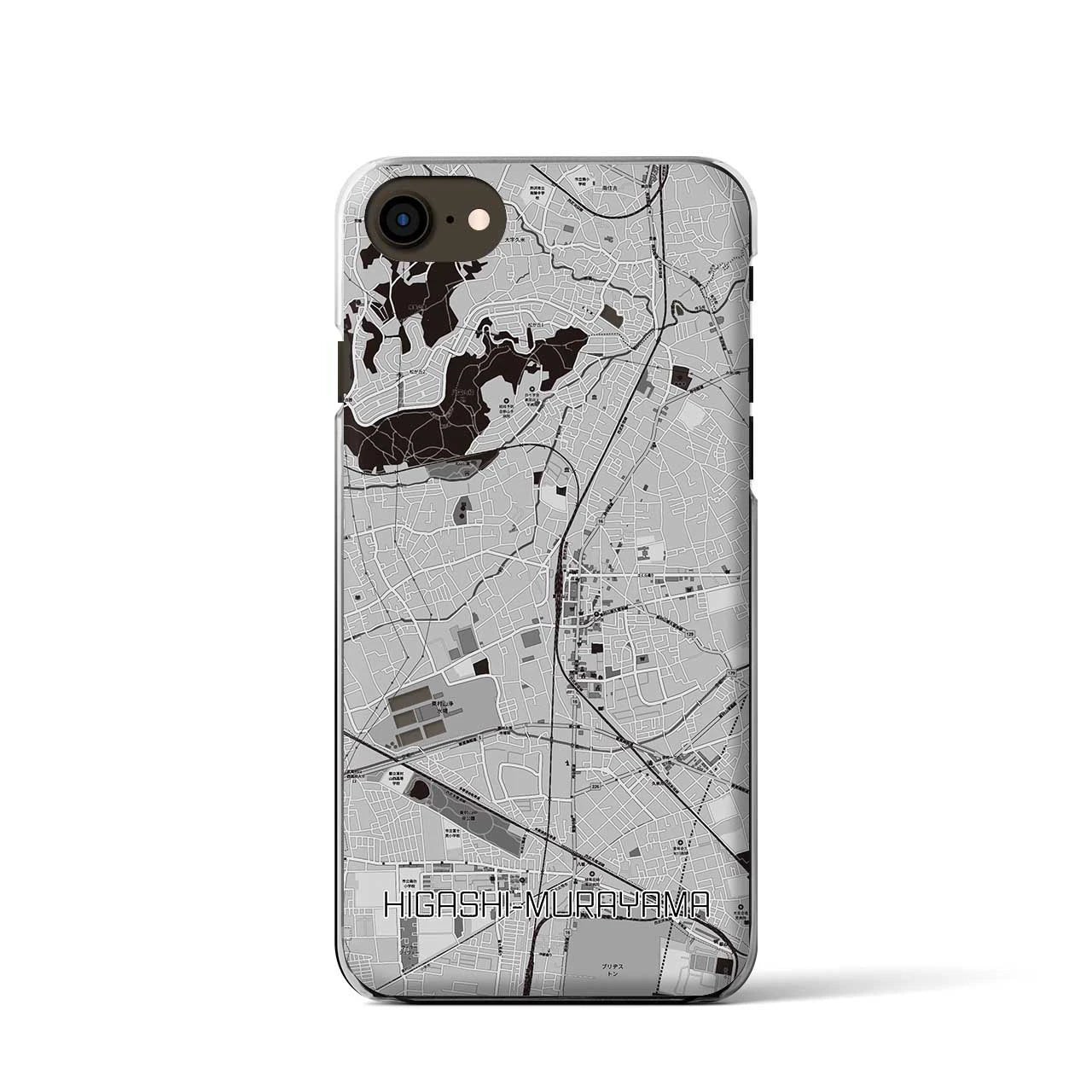 【東村山(東京都)】地図柄iPhoneケース(クリアタイプ)